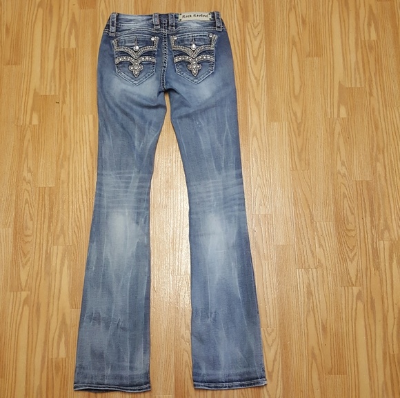 "Karla" XLong Rock Revival Jeans - Picture 5 of 8
